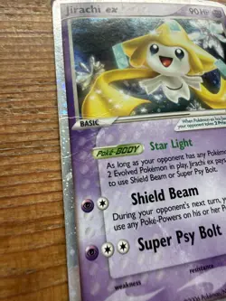 Pokemon TCG Jirachi EX Holo 94/100 Holo Rare Heavy Play/Damaged - Image 3