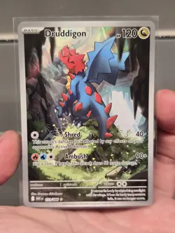 Druddigon 151/086 Holo Illustration Rare White Flare Pokemon Near Mint - Image 1