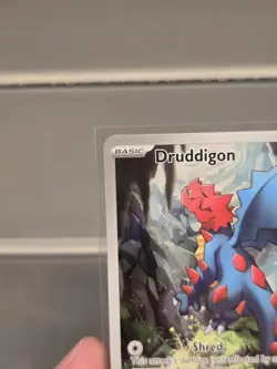 Druddigon 151/086 Holo Illustration Rare White Flare Pokemon Near Mint - Image 2