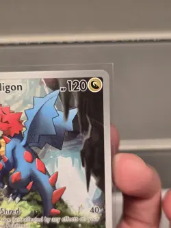 Druddigon 151/086 Holo Illustration Rare White Flare Pokemon Near Mint - Image 3