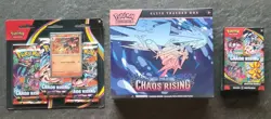 Pokemon Chaos Rising Factory Sealed ETB (1), Booster Bundle (1) and 3 Pack (1) - Image 1