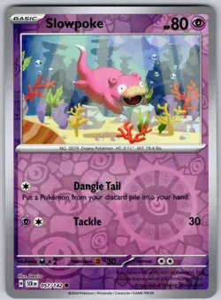 Slowpoke 57/142 Common Stellar Crown Pokemon Reverse Holo Near Mint - Image 1
