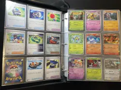 Pokemon Card Collection Binder Lot 200+ Cards Pikachu Binder - Image 5
