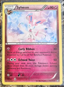 Pokemon 2014 Furious Fists Sylveon 72 Non Holo LP - Image 1