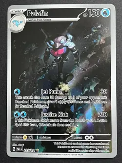 Pokemon Palafin 225/091 SV Paldean Fates IR Holo Full Art EN / NM - Image 2