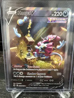 Pokemon TCG Fusion Strike Hoopa v GG53/GG70 Ultra Rare Full Art *MINT - Image 1