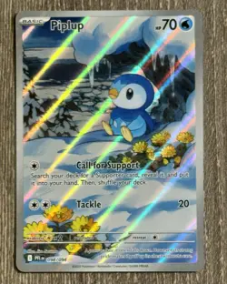 Piplup 098/094 Me02: Pokemon TCG Phantasmal Flames Illustration Rare Holo NM - Image 1