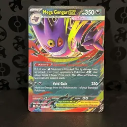 Mega Gengar ex 056/094 Double Rare Phantasmal Flames Pokemon Holo Near Mint - Image 1