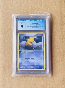 2004 Pokemon EX Team Rocket Returns Drowzee Reverse Holo # 54 - CGC 9 - Image 1