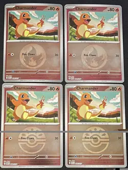 4x Charmander 020/217 Reverse Holo ME: Ascended Heroes Pokemon Playset x4 NM - Image 1