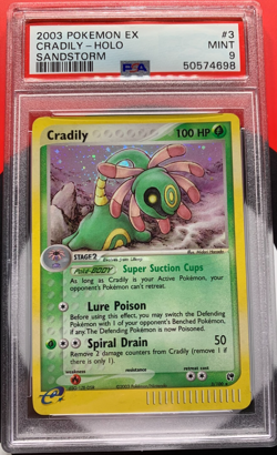 2003 Cradily #3/100 Pokemon Sandstorm Holo PSA 9 MINT - Image 1