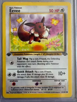 Pokemon Eevee Jungle #51/64 Common First Edition - Image 1