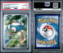 2023 POKEMON SVP EN-SV BLACK STAR PROMO 151 ELITE TRAINER BOX SNORLAX GEM PSA 10 - Image 3