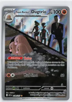 Pokemon TCG Team Rocket's Dugtrio Ascended Heroes 239/217 Illustration Rare NM - Image 1