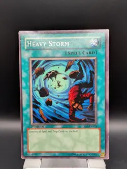 Heavy Storm 1st Edition SD1-EN016 YuGiOh - LP/MP - Image 1