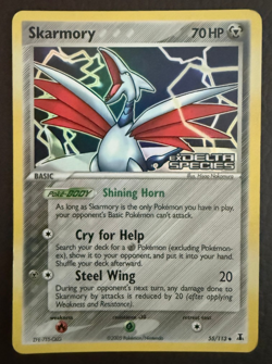 Skarmory Pokemon Card - Delta Species 55/113 Uncommon Reverse Holo (2005) - Image 1