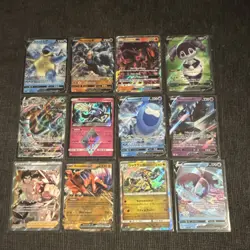Pokemon Card Lot V GX EX Full Art Koraidon Gold Bruno Machamp 12 Cards NM - Image 1
