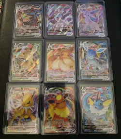 Eeveelution Vmax 9 Card Complete Set Pokemon Evolving Skies NM Umbreon Eevee - Image 1