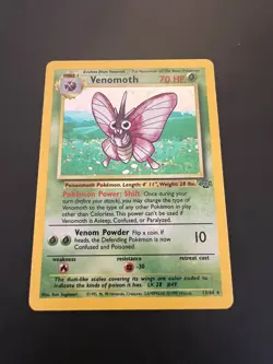 Pokemon TCG Venomoth – Jungle Set 13/64 – Holo Rare – HP - Image 1