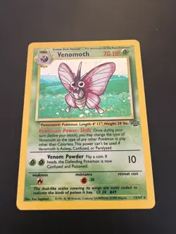 Pokemon TCG Venomoth – Jungle Set 13/64 – Holo Rare – HP - Image 3