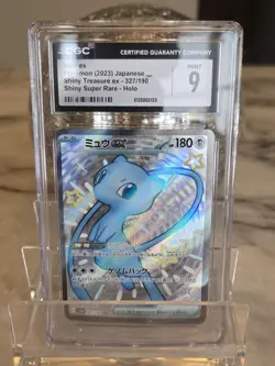 Mew ex Shiny Super Rare Japanese 2023 Shiny Treasure 327/190 CGC 9 Pokemon 🥋✨ - Image 1