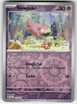 Slowpoke 57/142 Reverse Holo C Stellar Crown NM Pokemon - Image 1