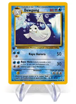 Pokemon Spanish Dewgong Base Set 1st Edition 25/102 1999-2000 WOTC - Image 1