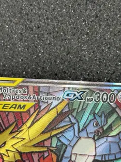 Pokemon Moltres & Zapdos & Articuno GX SM210 Full Art Black Star Promo - Image 3