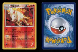 REVERSE HOLO RAPIDASH RARE 15/83 LP POKEMON - Image 3