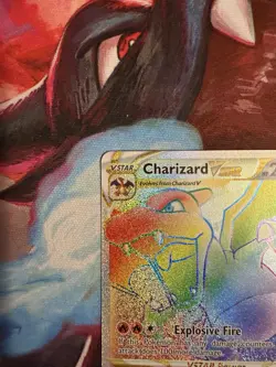 Pokemon Charizard VSTAR 174/172 Rainbow Secret Rare Brilliant Stars NM - Image 2