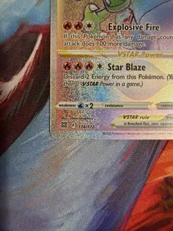 Pokemon Charizard VSTAR 174/172 Rainbow Secret Rare Brilliant Stars NM - Image 5