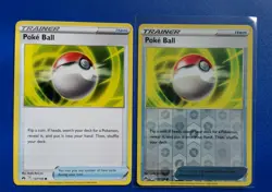 2x Pokemon TCG Crown Zenith: Poke Ball (137/159) *Regular & RH* - Common - NM - Image 1