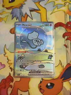 Pokemon Mew ex 232/091 Paldean Fates Near Mint (NM) Holo Bubble Mew - Image 1