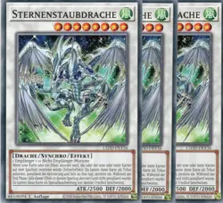 yugioh 3x Sternenstaubdrache L5DD-DEY36 COMMON 1AUFLAGE DEUTSCH - Image 1