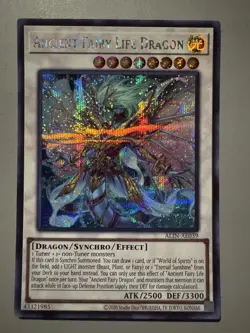 YUGIOH ANCIENT FAIRY LIFE DRAGON ASIA ENGLISH EDITION ALIN-AE039 SECRET RARE - Image 1