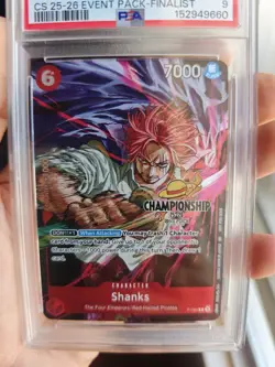 2025 One Piece P-083 Shanks Championship CS 25-26 Finalist Event Pack PSA 9 - Image 2