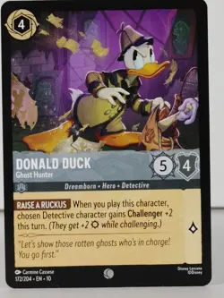 Donald Duck - Ghost Hunter LORCANA Whispers in the Well #172 - singles - Image 1