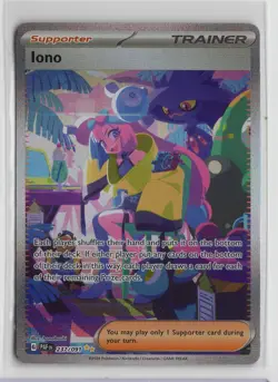 Pokemon TCG Iono SV Paldean Fates Full Art Holo Trainer Card 237/091 - Image 1