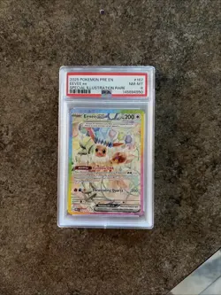 Pokemon Eevee EX SIR TCG Prismatic Card 167/131 PSA 8 - Image 1