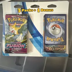 Pokemon Sun & Moon Cosmic Eclipse / Fusion Strike & Vivid Voltage 3 pack blister - Image 2