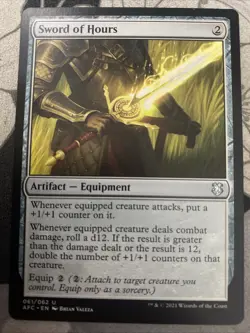 [1x] Sword of Hours Near Mint, English Forgotten Realms Commander MTG Magic - Image 1
