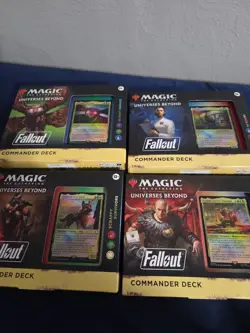 MTG Commander Deck - SEALED Fallout Deck Case (Set of 4 Decks) - Image 1
