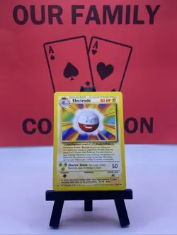 Electrode 21/102 Base Set Pokemon Card Unlimited Vintage Non Holo MP - Image 1