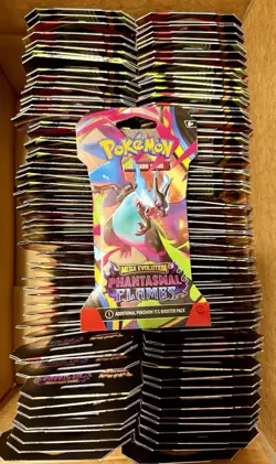 Lot of (175) Pokemon TCG Phantasmal Flames Sleeved Booster Packs SEALED NEW - Image 1