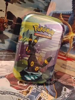 Pokemon Prismatic Evolutions SV8.5 Umbreon Mini Tin Factory Sealed 2 Packs ✨🌙💫 - Image 3