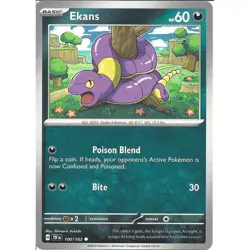 100/162 Ekans : Common Card : Temporal Forces : Pokemon TCG - Image 1