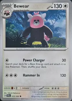 Pokemon TCG Bewear 053/064 Shrouded Fable - Image 1