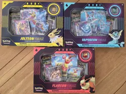 Pokemon TCG Vaporeon Jolteon Vaporeon VMAX Premium Collection Box Complete Set - Image 2