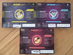 Pokemon TCG Vaporeon Jolteon Vaporeon VMAX Premium Collection Box Complete Set - Image 3