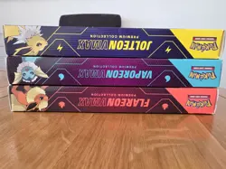 Pokemon TCG Vaporeon Jolteon Vaporeon VMAX Premium Collection Box Complete Set - Image 4